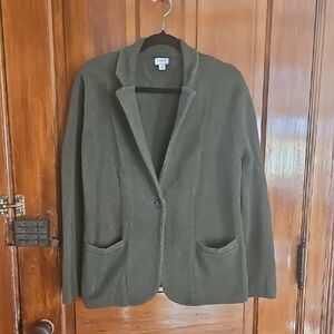 J. Crew Olive Sweater Blazer